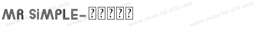 Mr Simple字体转换